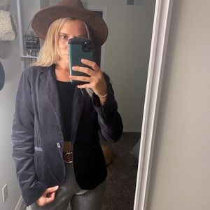 Calvin Klein Black Corduroy Vintage Blazer